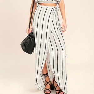 Lulus Striped Maxi Skirt